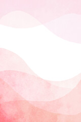 柔らかい曲線の優しいピンクとオレンジの背景 縦