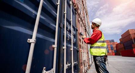 Logistic Export Import Concept