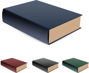 Book lying a pile. Vector illustration on white