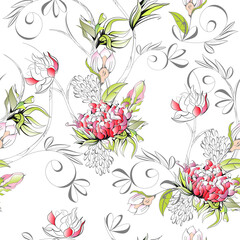 Floral seamless pattern