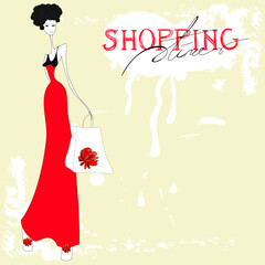 Woman with shopping bag
