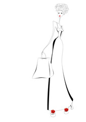 Woman with shopping bag