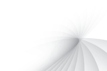Abstract  white and gray color, modern design stripes background with geometric round shape. Vector illustration.