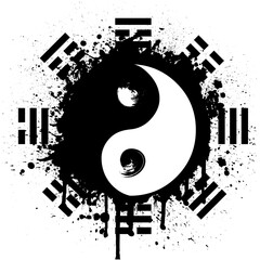 vector symbol of yin yang