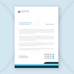 Modern Creative and Clean business style letterhead template of your company

