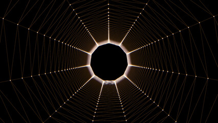 abstract fractal back ground tunnel 