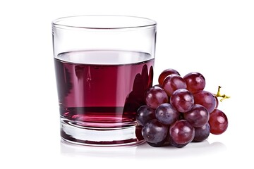 glass of red wine and grapes