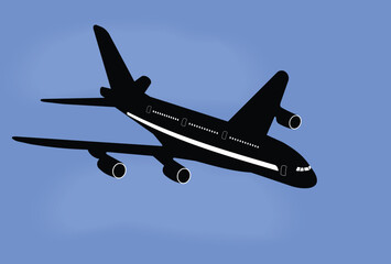 Realistic illustration aircraft - vector