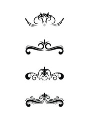 Swirl elements and monograms for design and decorate.