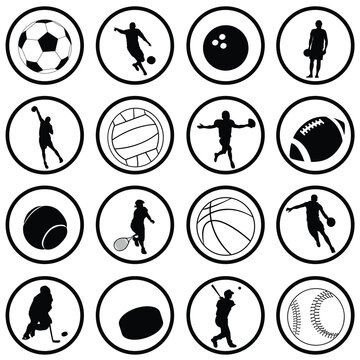 vector set of sport icons