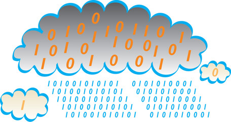 Illustration of Cloud computing technology