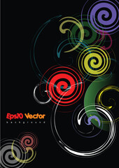 Eps 10 vector black background