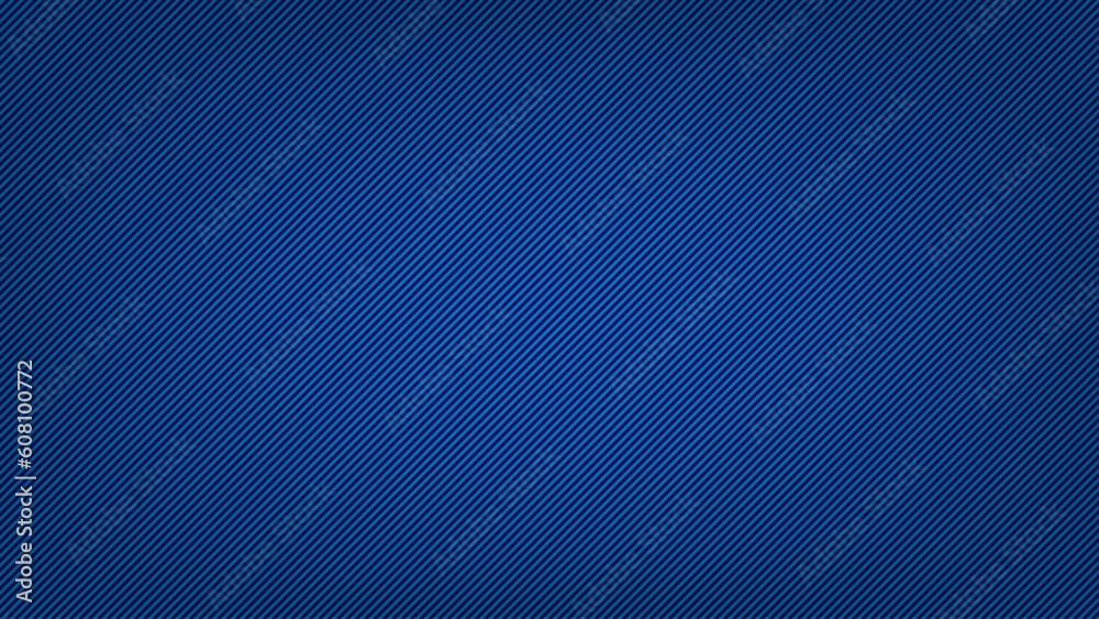 Poster Blue abstract background with diagonal stripes. Vector pattern