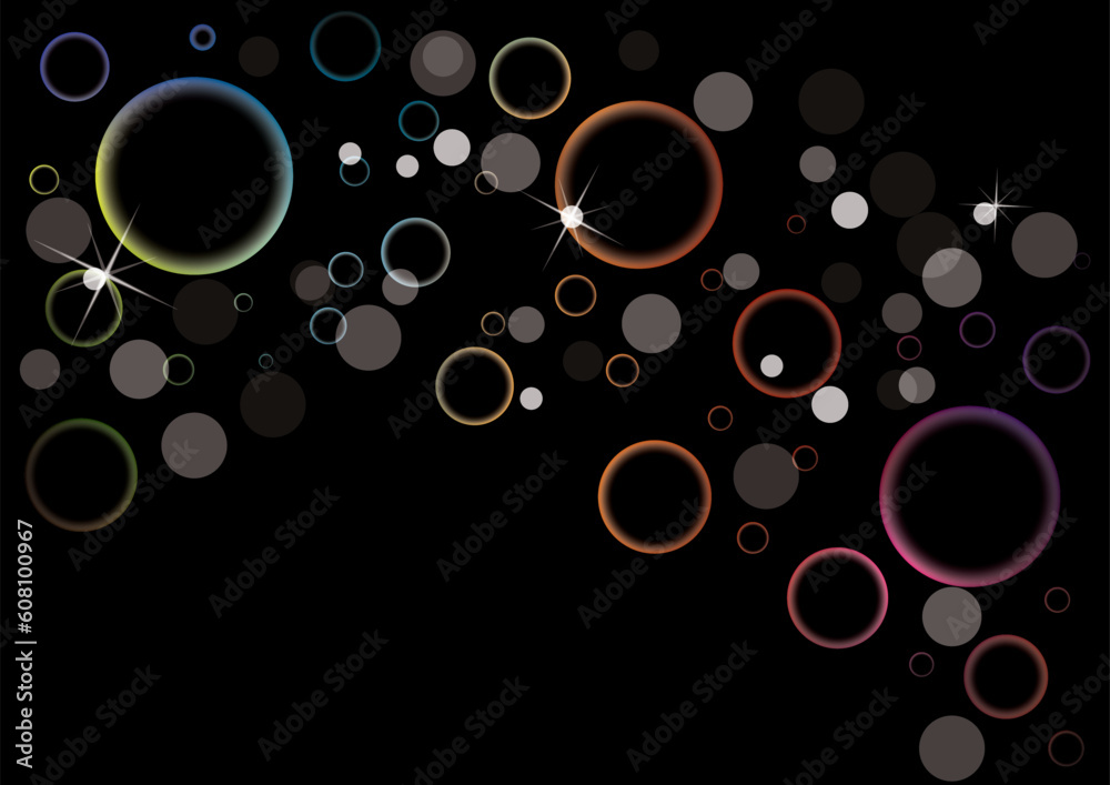 Poster abstract colorful background in editable vector format