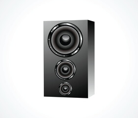 Fototapeta premium abstract soundbox icon vector illustration