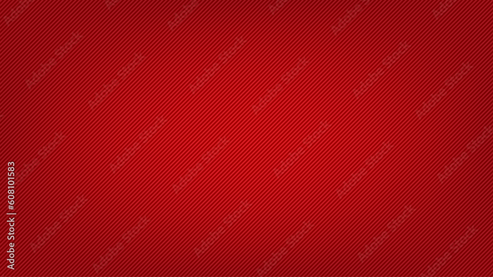 Poster Red abstract background with diagonal stripes. Vector pattern