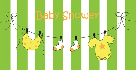 Boy or girl baby shower invite