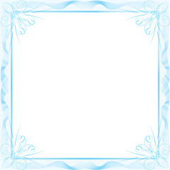 Dark blue framework. The illustrated pattern on white background