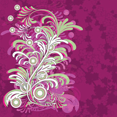 vector floral grunge background. eps 10