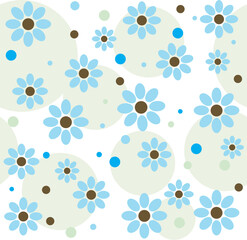 Background with flowers. Vector Illustration