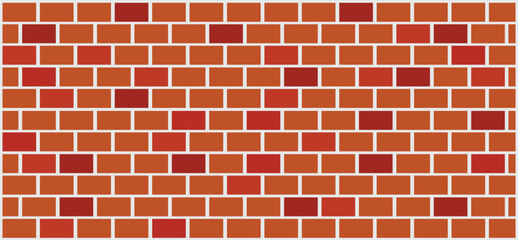 illustration of brick wall - vector