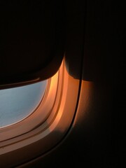 clear sky on an airplane