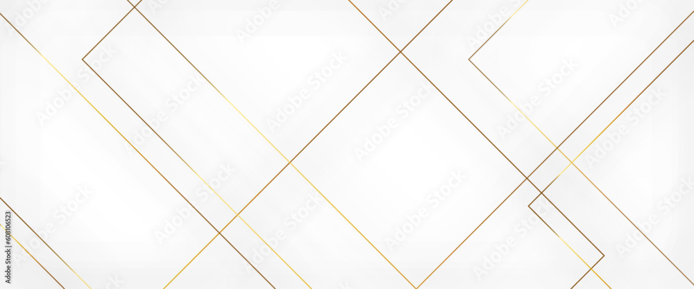 Poster modern minimal and clean white gold background with realistic line wave geometric circle shape, abst