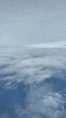 clear sky on an airplane