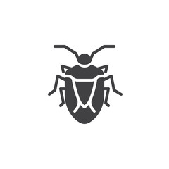 Bug beetle vector icon