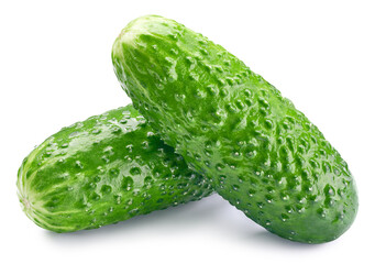 Cucumber. Cucumber isolated on white background. Cucumber clipping path.