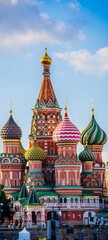 Fototapeta na wymiar saint basil cathedral, are the most congested in the world 