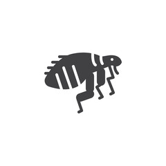 Flea insect vector icon