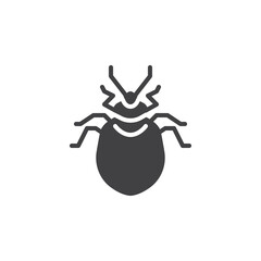 Bed bug insect vector icon