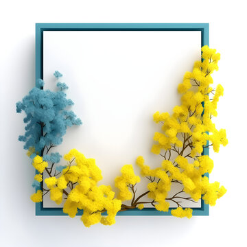 Rahmen, Flora, Bilderrahmen, Hintergrund Illustration,	
Stock, Mockup, Garten, Fr&uuml;hling, Dekoration, Karte, Sommer, Pflanze