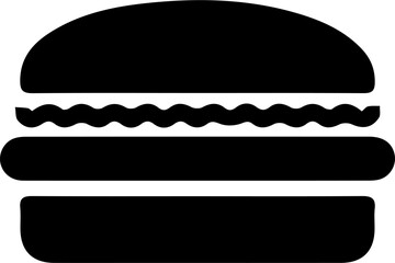 Burger vector icon. Fast food symbol. Vector illustration EPS 10.