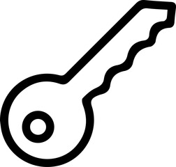 Key vector icon eps 10. Car key simple symbol.