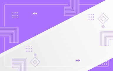 Modern background, geometric style, minimalism, purple and white colors, Memphis