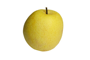 Fresh Asian pear isolated on transparent background.  PNG transparency