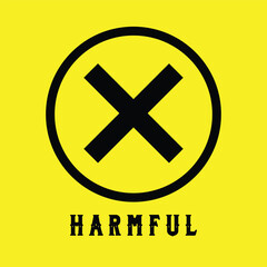 Obraz premium harmful sign
