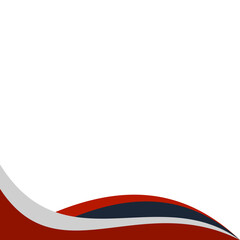 Fototapeta premium Elegant Curve Footer