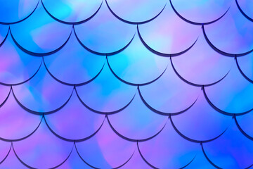 3d render of beautiful Mermaid fish scale background © World of AI