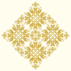 Elegant vintage vector ornament in classic style. Abstract traditional ornament with oriental elements. Classic vintage pattern