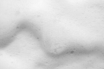 Abstract white soap foam bubbles texture background
