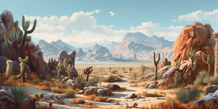 AI Generated. AI Generative. Wild west western texas arizona mexico native american indian landscape outdoor. Graphic Art