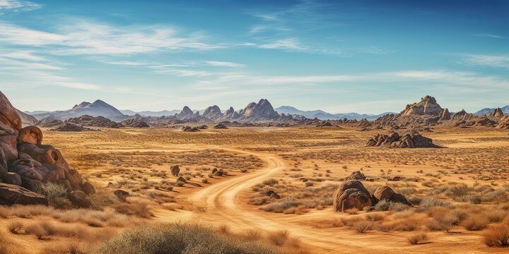 AI Generated. AI Generative. Wild west western texas arizona mexico native american indian landscape outdoor. Graphic Art