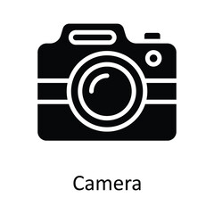 Camera Vector  Solid Icon Design illustration. User interface Symbol on White background EPS 10 File