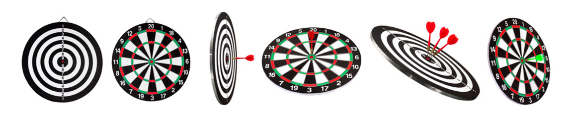 set darts game isolated from background
