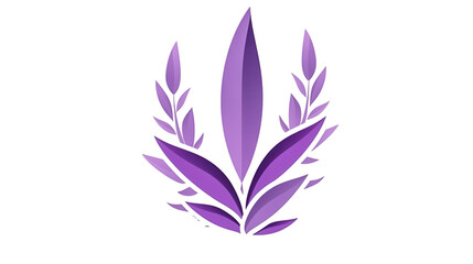 Fototapeta na wymiar Logo template design of lavender generative AI.