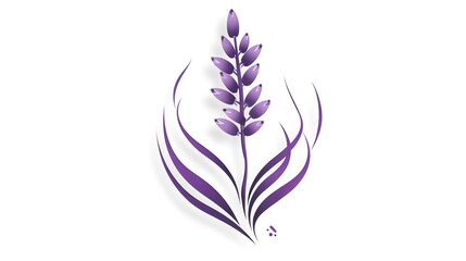 Fototapeta na wymiar Logo template design of lavender generative AI.