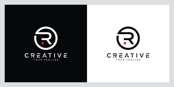 Initial Letter R Logo Design vector Template. Creative R Logo Design
